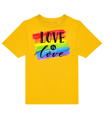 Love Is Love - Kids B&C T-Shirt - Yellow - Front