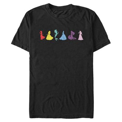 Disney - Princesses Disney - Skupina Ditsy - Homme T-shirt - Noir - Devant