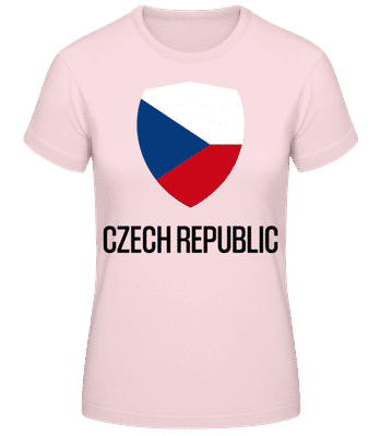 Czech Republic - T-shirt standard Femme - Rose - Devant