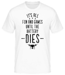 When The Drone Battery Dies · Männer Basic T-Shirt