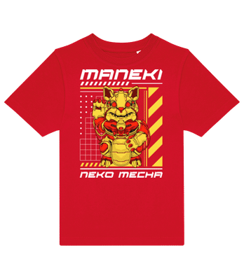 Maneki Neko Mecha - T-shirt enfants B&C - Rouge - Devant
