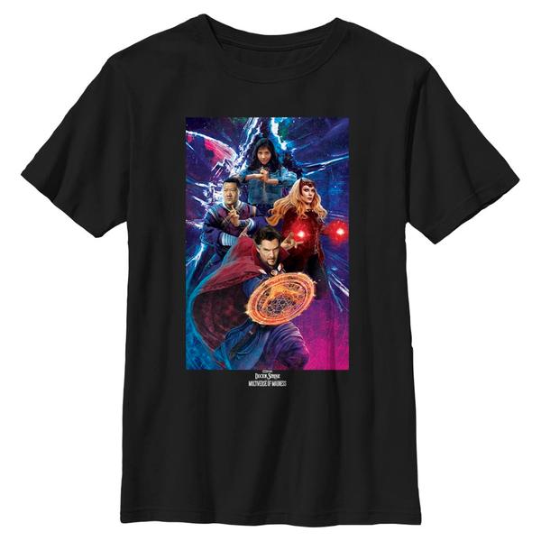 Aperçu: Marvel - Doctor Strange - Photo de groupe Dr Strange - Enfant T-shirt - Noir - Devant