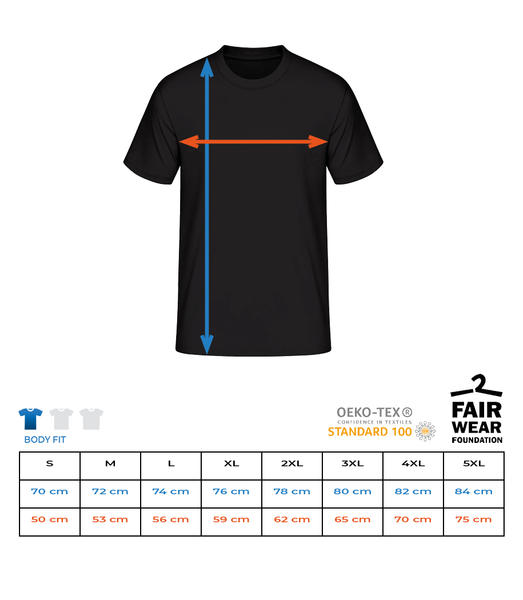 Aperçu: Evolution Sim Racer - T-shirt standard Homme - Tableau des tailles