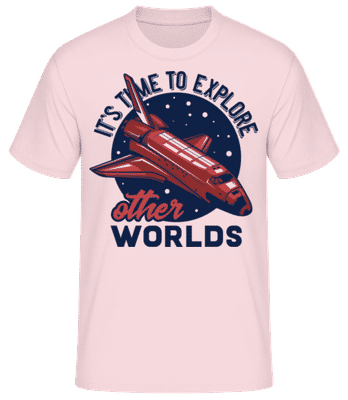Its Time To Explore - T-shirt standard Homme - Rose - Devant