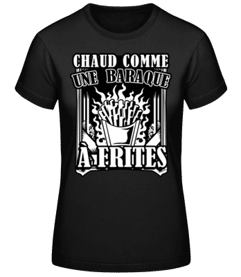 Comme Une Baraque À Frites 2 - T-shirt femme B&C - Noir - Devant