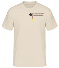 Bundesinstitut Für Katzenliebhaber - Männer Basic T-Shirt - Creme - Vorne