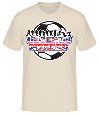 Football British Legends Needed - Men's Basic T-Shirt - Cream - Front