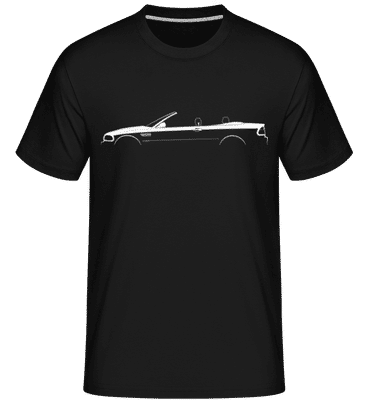 'BMW M3 Cabrio (E46)' Silhouette -  T-Shirt Shirtinator homme - Noir - Devant