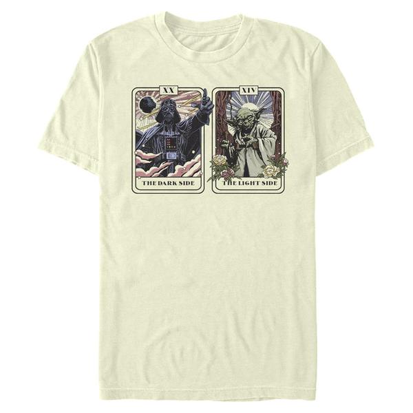 Aperçu: Star Wars - Vader & Yoda Vader Yoda Tarot - Homme T-shirt - Crème - Devant
