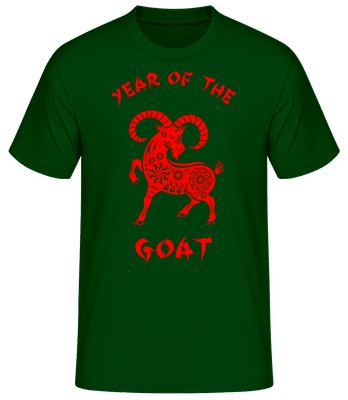 Chinese Zodiac Year Of The Goat - Men's Basic T-Shirt - Bottle green - Front