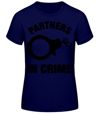 Partner in crime - T-shirt standard Femme - Bleu marine - Devant
