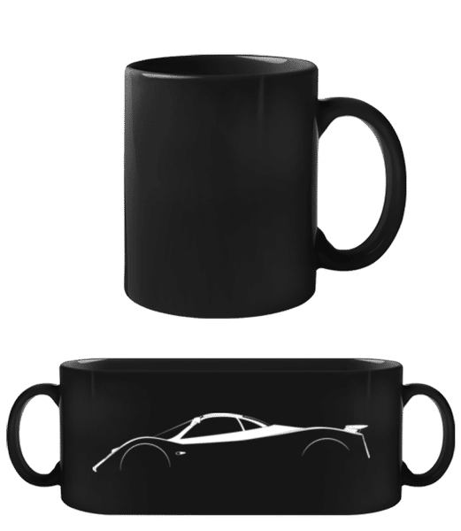 Aperçu: 'Pagani Zonda C12' Silhouette - Tasse Noire - Noir - Devant