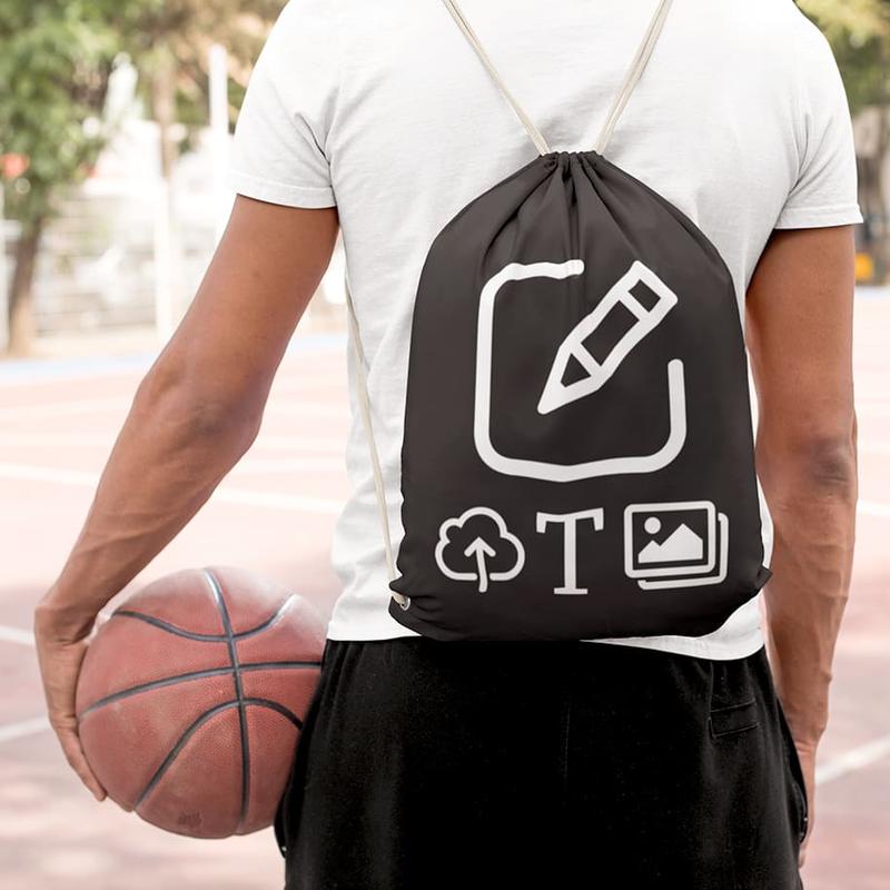 Vorschau: Turnbeutel - Schwarz