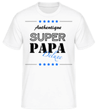 Super Papa Deluxe - T-shirt standard Homme - Blanc - Devant