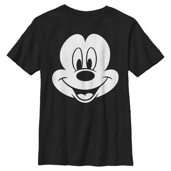 Aperçu: Disney - Mickey Mouse - Mickey Mouse Big Face Mickey - Enfant T-shirt - Noir - Devant Aperçu: Disney - Mickey Mouse - Mickey Mouse Big Face Mickey - Enfant T-shirt - Noir - Devant