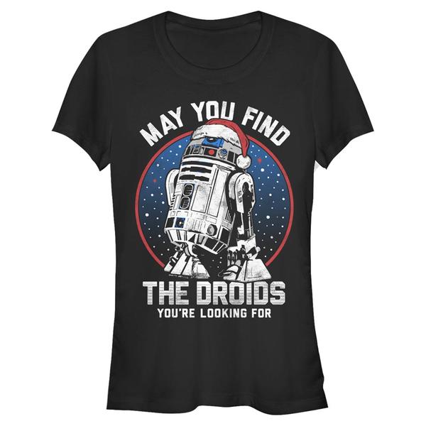 Star Wars - R2-D2 Droid Wishes - Christmas - Femme T-shirt - Noir - Devant