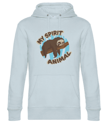 My Spirit Animal - Sweat à capuche standard homme - Bleu clair - Devant