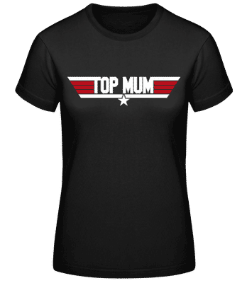 Top Mum - Women's Basic T-Shirt - Black - Front