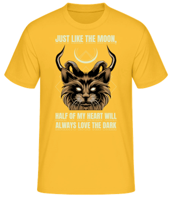 Just Like The Moon - Camiseta básica para hombre - Amarillo dorado - delante