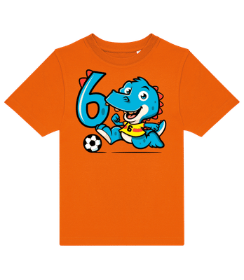 6 Anniversaire De Dinosaure - T-shirt enfants B&C - Orange - Devant