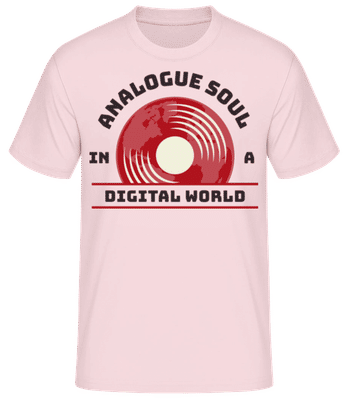 Vinyl Analogue Soul - T-shirt standard Homme - Rose - Devant