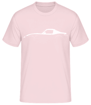 'Mazda MX-5 Miata RF ND' Silhouette - Männer Basic T-Shirt - Rosa - Vorne