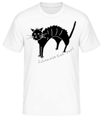 Schmuse Katzerl - Männer Basic T-Shirt - Weiß - Vorne