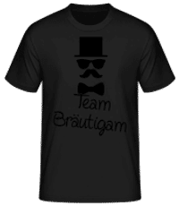 Team Bräutigam 3 - Männer Basic T-Shirt - Schwarz - Vorne