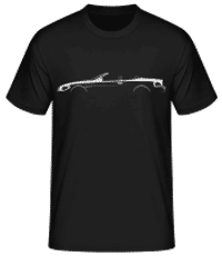 'BMW M6 Cabrio (E63)' Silhouette - T-shirt standard Homme - Noir - Devant