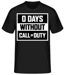 Zero Days Without Call Of Duty · Camiseta básica para hombre