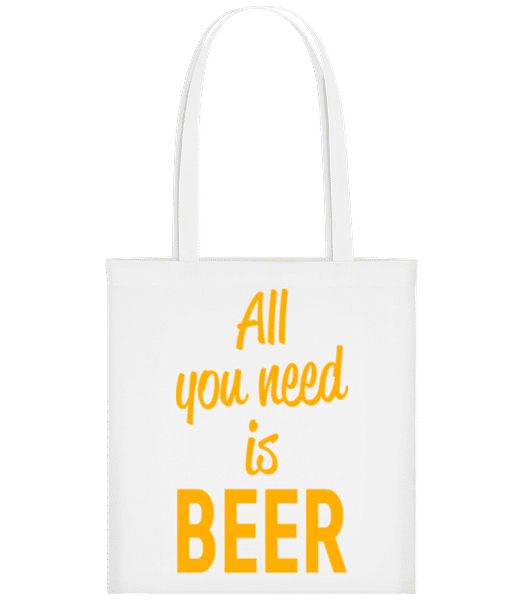 Aperçu: All You Need Is Beer - Tote Bag - Blanc - Devant