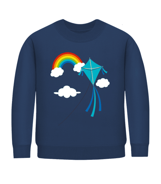 Aperçu: Dragon de vol - Sweatshirt Enfant - Bleu marine - Devant