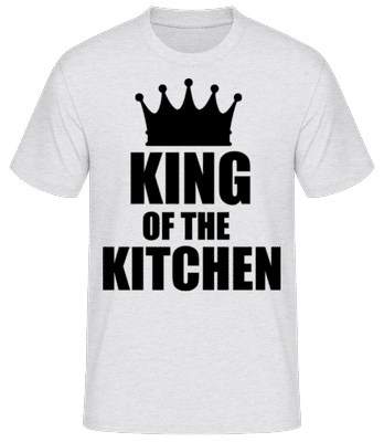 King Of The Kitchen Black - Men's Basic T-Shirt - Heather grey - Front