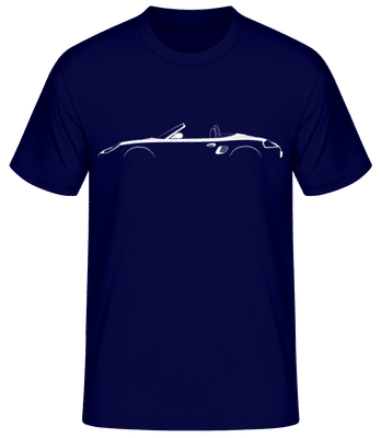 'Porsche Boxster (986)' Silhouette - T-shirt standard Homme - Bleu marine - Devant