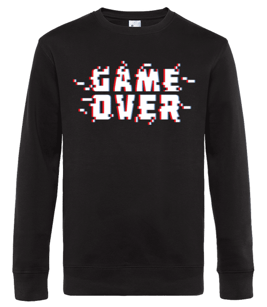 Aperçu: Game Over Pixel - Sweat-shirt standard pour homme - Noir - Devant