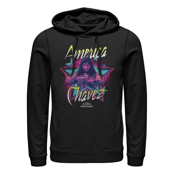 Aperçu: Marvel - Doctor Strange - America Chavez Chavez Star - Unisex Sweat à capuche - Noir - Devant