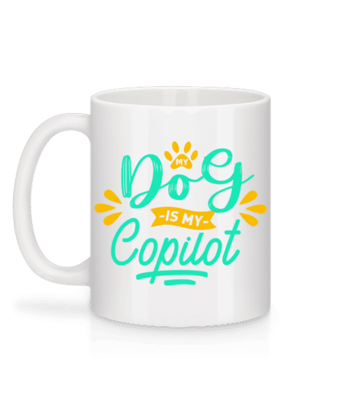 Preview: My Dog Is My Copilot - Mug - White - Back