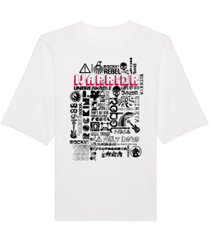 Náhľad: pop Culture - Unisex bio oversized tričko Stanley Stella - Biela - Predné