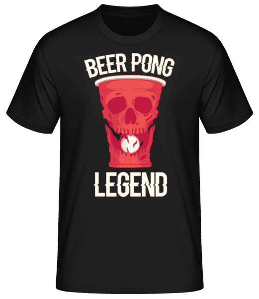 Aperçu: Beer Pong Legend - T-shirt standard Homme - Noir - Devant