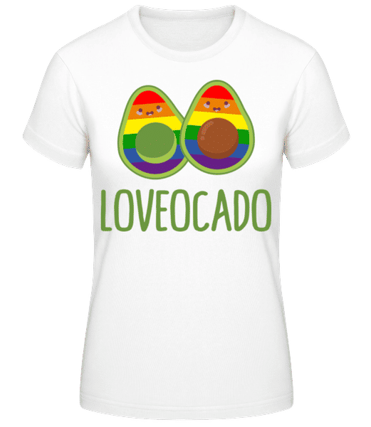 Aperçu: LGBTQ Avocado Loveocado - T-shirt standard Femme - Blanc - Devant