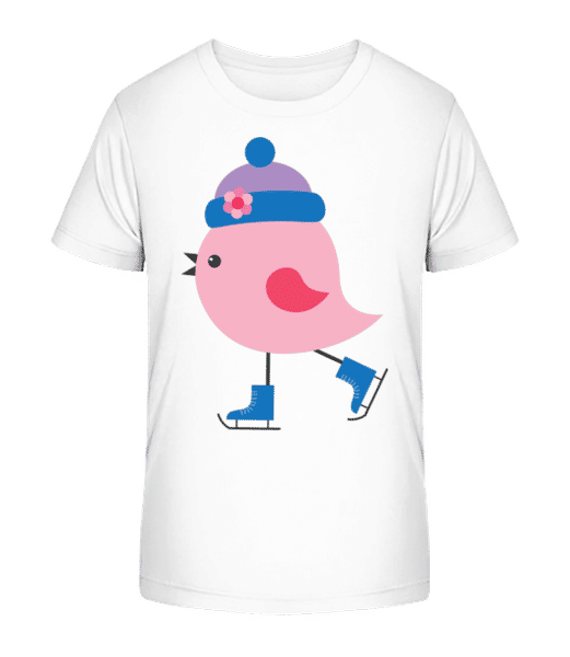 Aperçu: Patin De Glace - T-shirt bio Enfant Stanley Stella 2.0 - Blanc - Devant