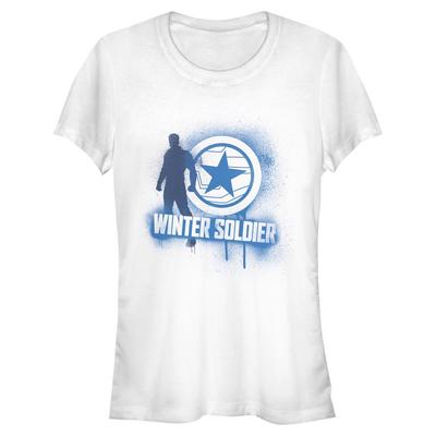 Marvel - The Falcon and the Winter Soldier - Winter Soldier Spray Paint - Women's T-Shirt - White - Front