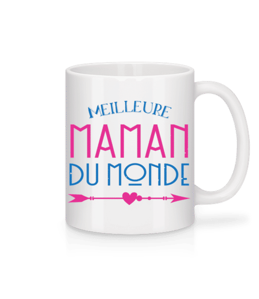 Aperçu: Meilleure Maman Du Monde - Mug en céramique blanc - Blanc - Devant