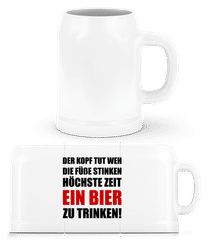 Kopf Tut Weh Bier Trinken · Bierkrug