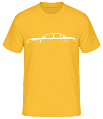 'Jaguar XJ Portfolio (X358)' Silhouette - T-shirt standard Homme - Jaune doré - Devant