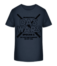 Das Wars Grundschule - Kinder Bio T-Shirt Stanley Stella 2.0 - Marine - Vorne