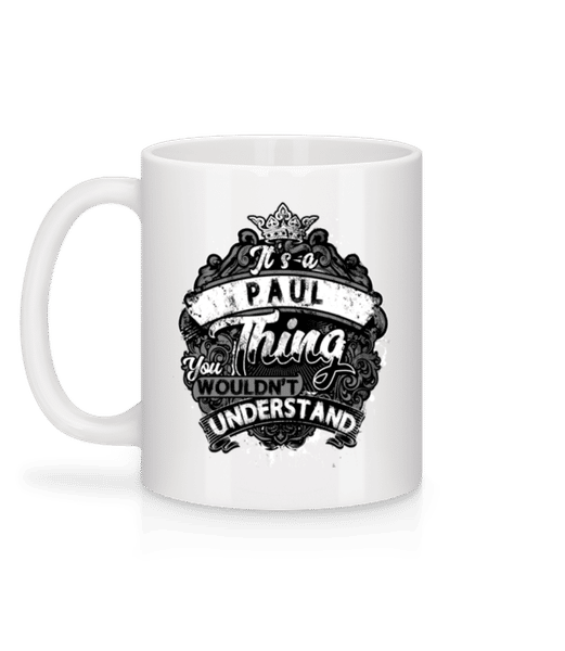 It's A Paul Thing - Mug en céramique blanc - Blanc - Derrière
