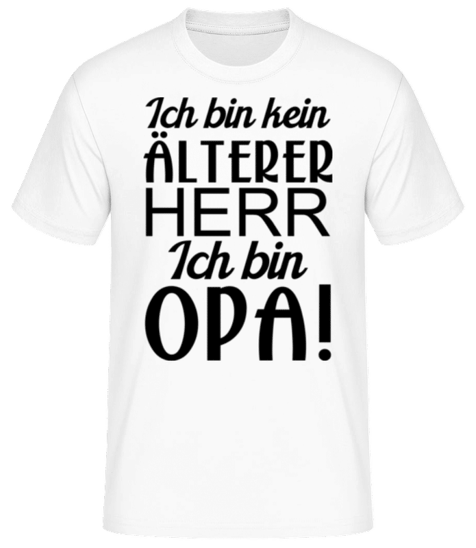 Vorschau: Ich Bin Opa - Männer Basic T-Shirt - Weiß - Vorne