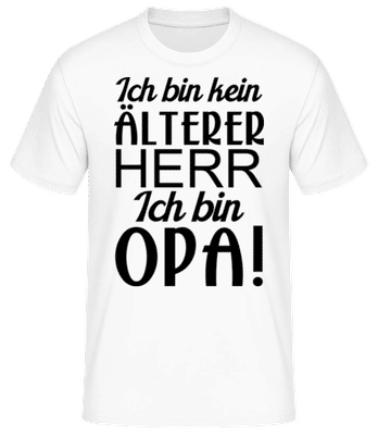 Ich Bin Opa - Männer Basic T-Shirt - Weiß - Vorne