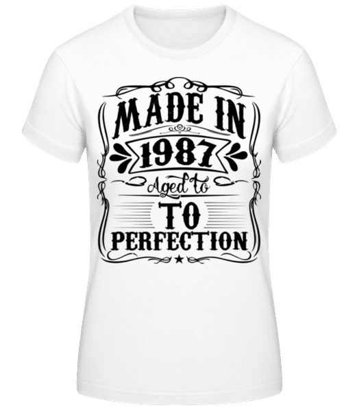 Vista previa: Aged To Perfektion - Camiseta para mujer B&C - Blanco - delante